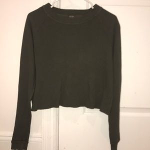 Long Sleeve Cropped Tee John Galt